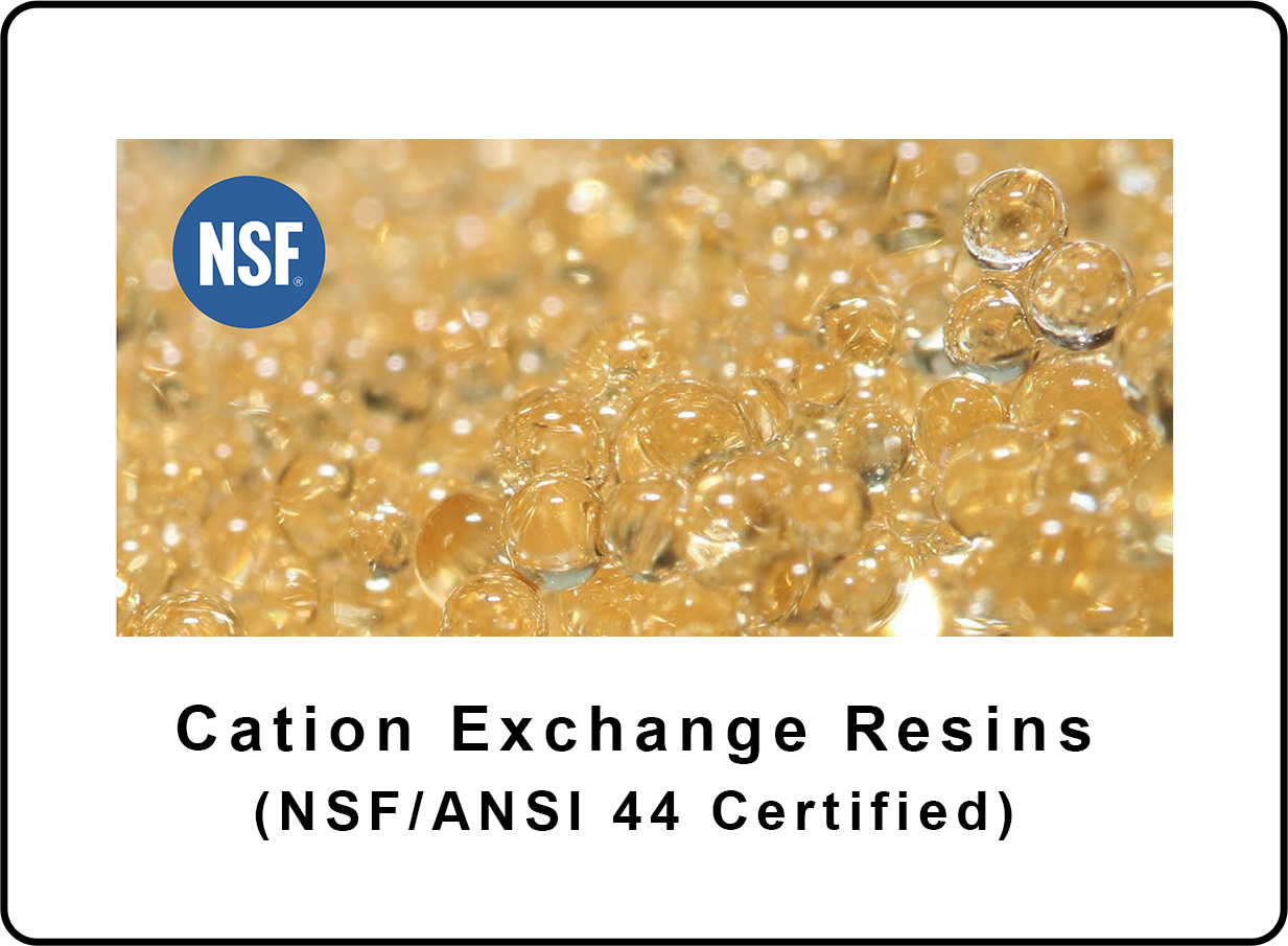 Cation Exchange Resins (NSF/ANSI 44 Certified)